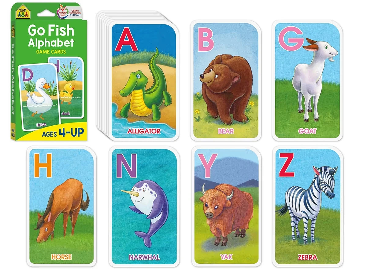Go Fish Alphabet Game Cards - US 9929