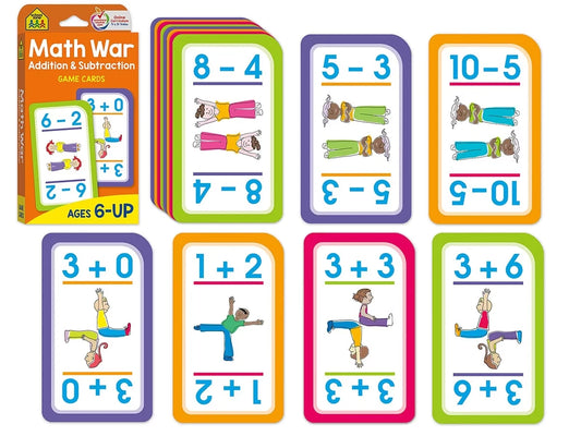 Math War: Addition & Subtraction Game Cards - US 5828