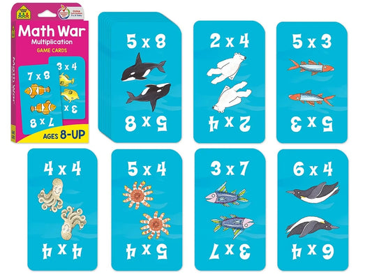 Math War: Multiplication Game Cards - US 7874