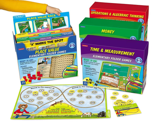 Math Folder Game Libraries - Gr. 2-3 - Complete Set - US 9281