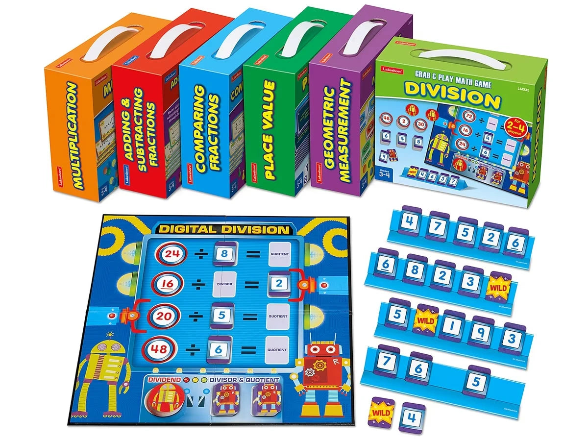 Grab & Play Math Games - Gr. 3-4 - Complete Set - US 6630