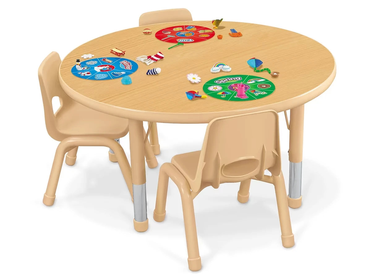 Heavy-Duty Adjustable Round Tables - US 8342