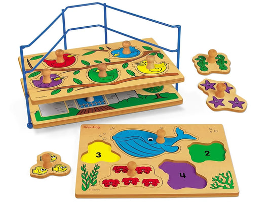Big Knob Learning Puzzle Set - US 6318