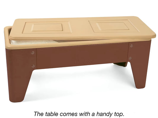 Toddler Two-Station Sand & Water Table - Natural Colors - US 3071