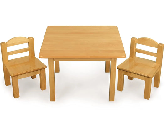 Toddler Hardwood Table & Chairs Set - US 6867