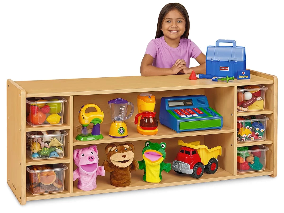 Heavy-Duty Low Cubbies & Shelves Storage Unit - US 5766