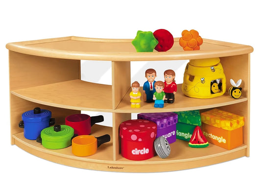 First Steps® Curved Storage Center with Acrylic Back - US 2611