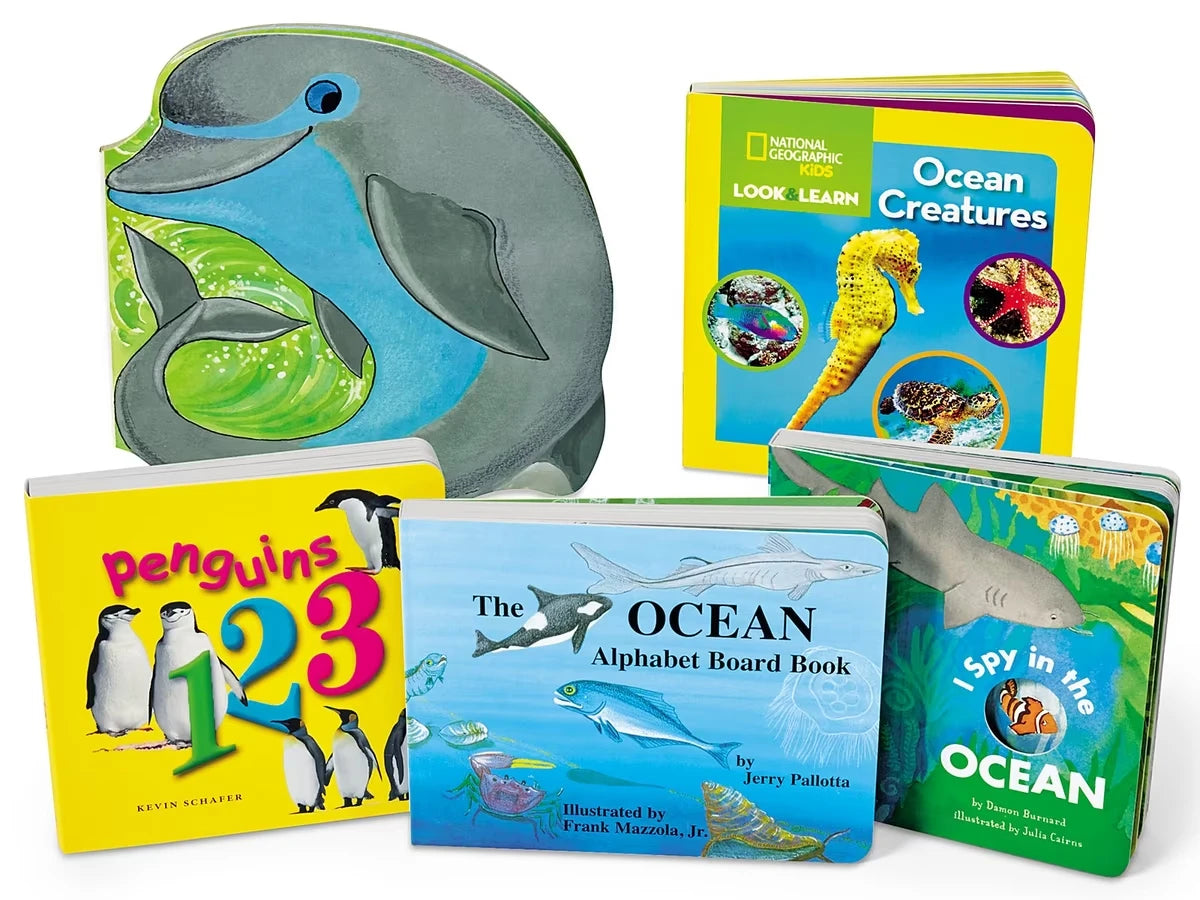 Ocean Animals Board Book Library - US 6890