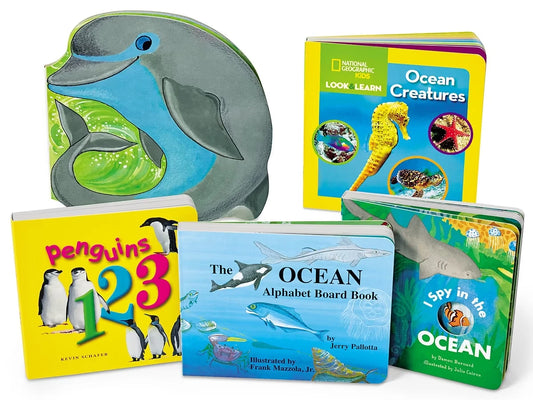 Ocean Animals Board Book Library - US 6890