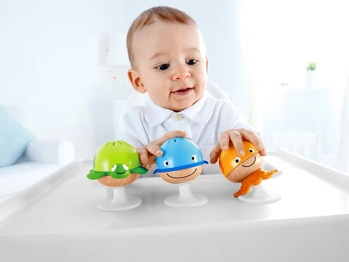 Stay-Put Ocean Friend Rattles - Set of 3 - US 2082