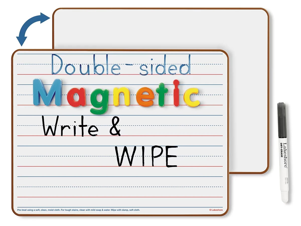 Double-Sided Magnetic Write & Wipe Board - US 7371