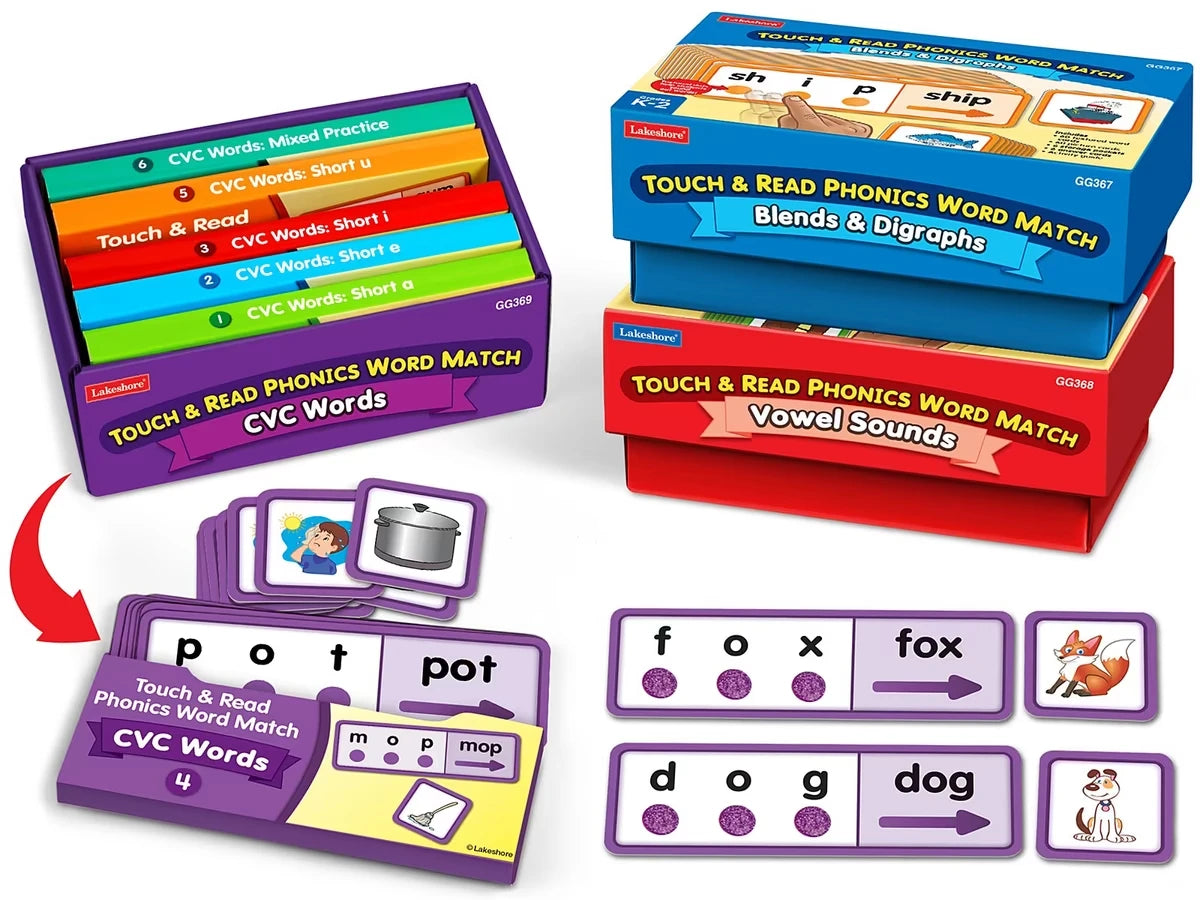 Touch & Read Phonics Word Match - Complete Set - US 8701