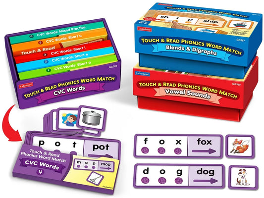 Touch & Read Phonics Word Match - Complete Set - US 8701