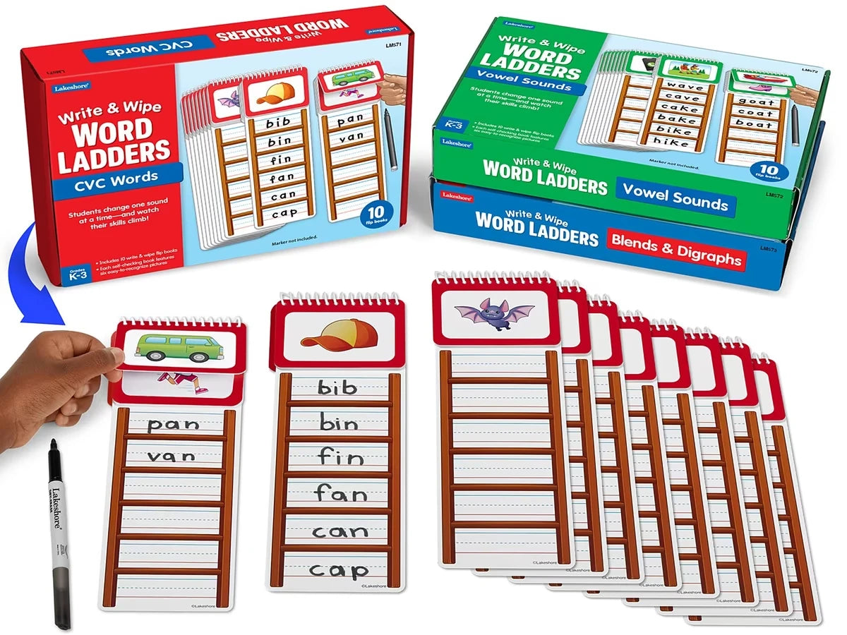 Write & Wipe Word Ladders - Complete Set - US 7197