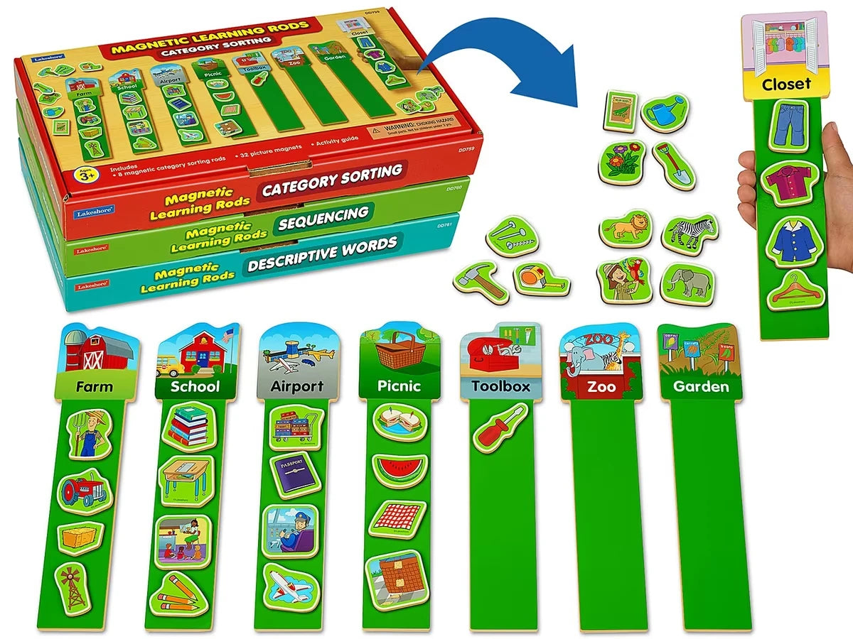 Magnetic Language Rods - Complete Set - US 3667