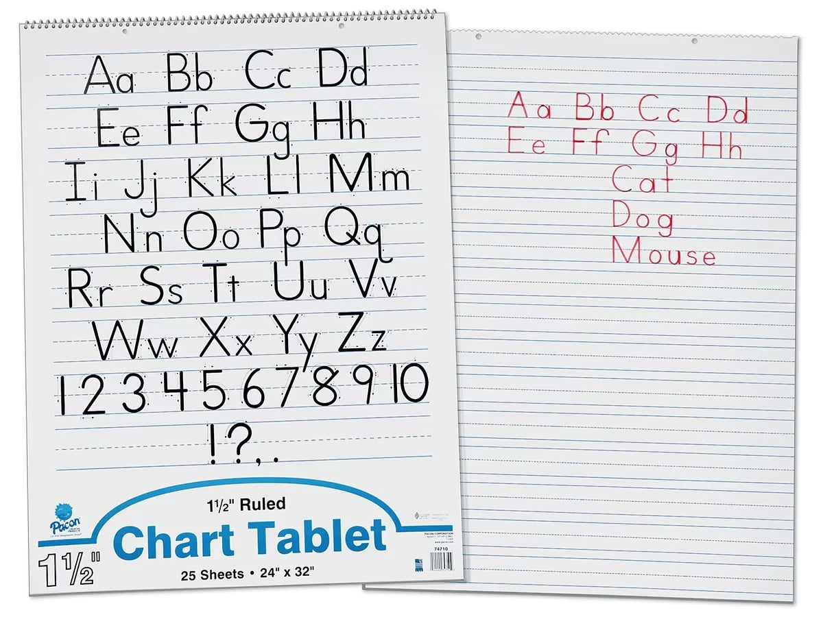 1 1/2" Ruled Chart Tablets - US 9560