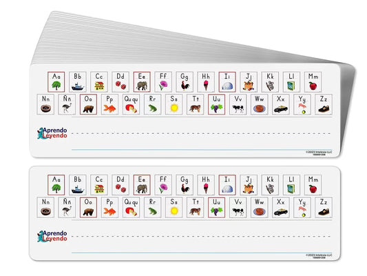 Alphabet Sounds Desk Strips (Spanish) – Set of 36 - US 8849
