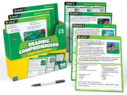 Reading Comprehension Practice Cards - Gr. 1-2 - US 6475