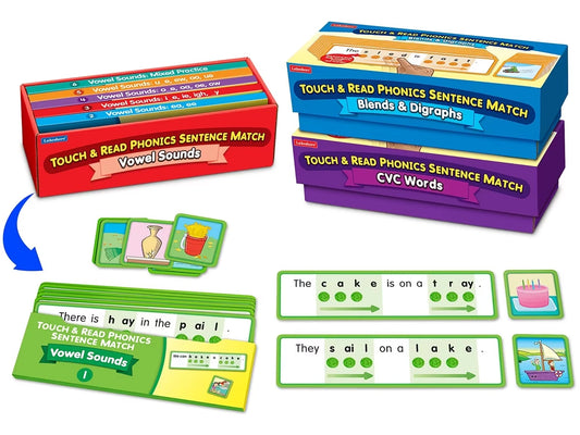 Touch & Read Phonics Sentence Match - Complete Set - US 3026