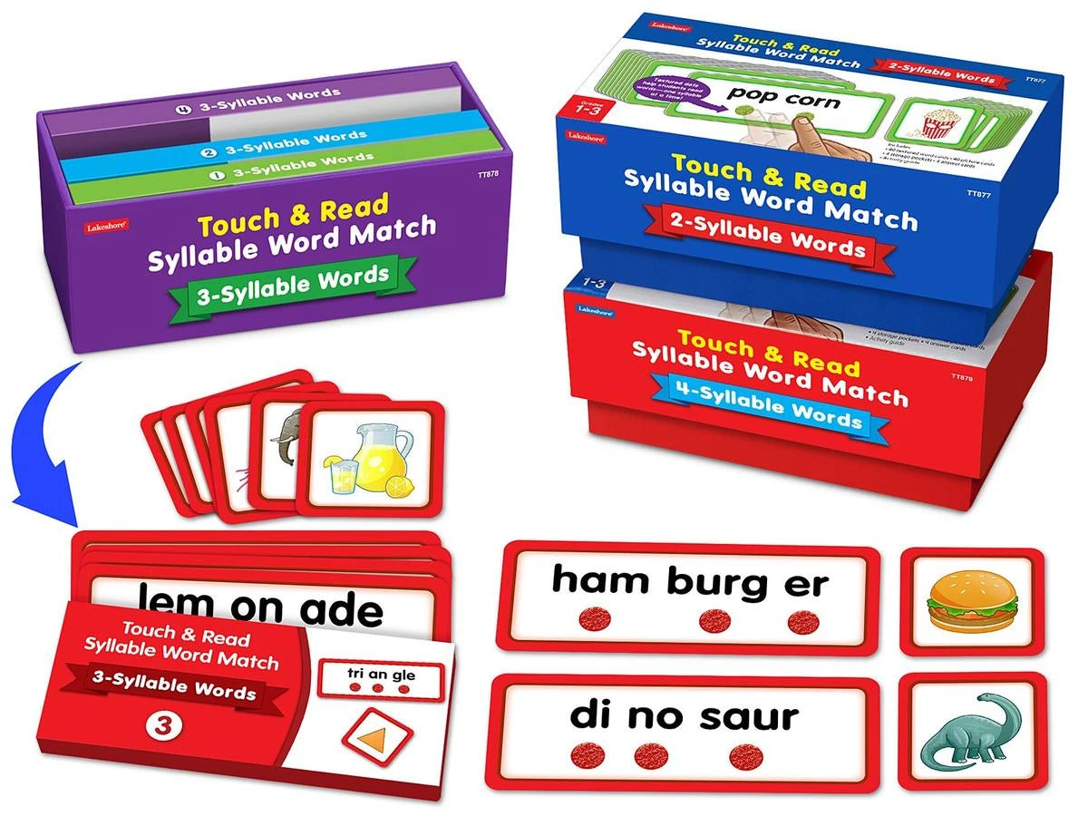 Touch & Read Syllable Word Match - Complete Set - US 2496