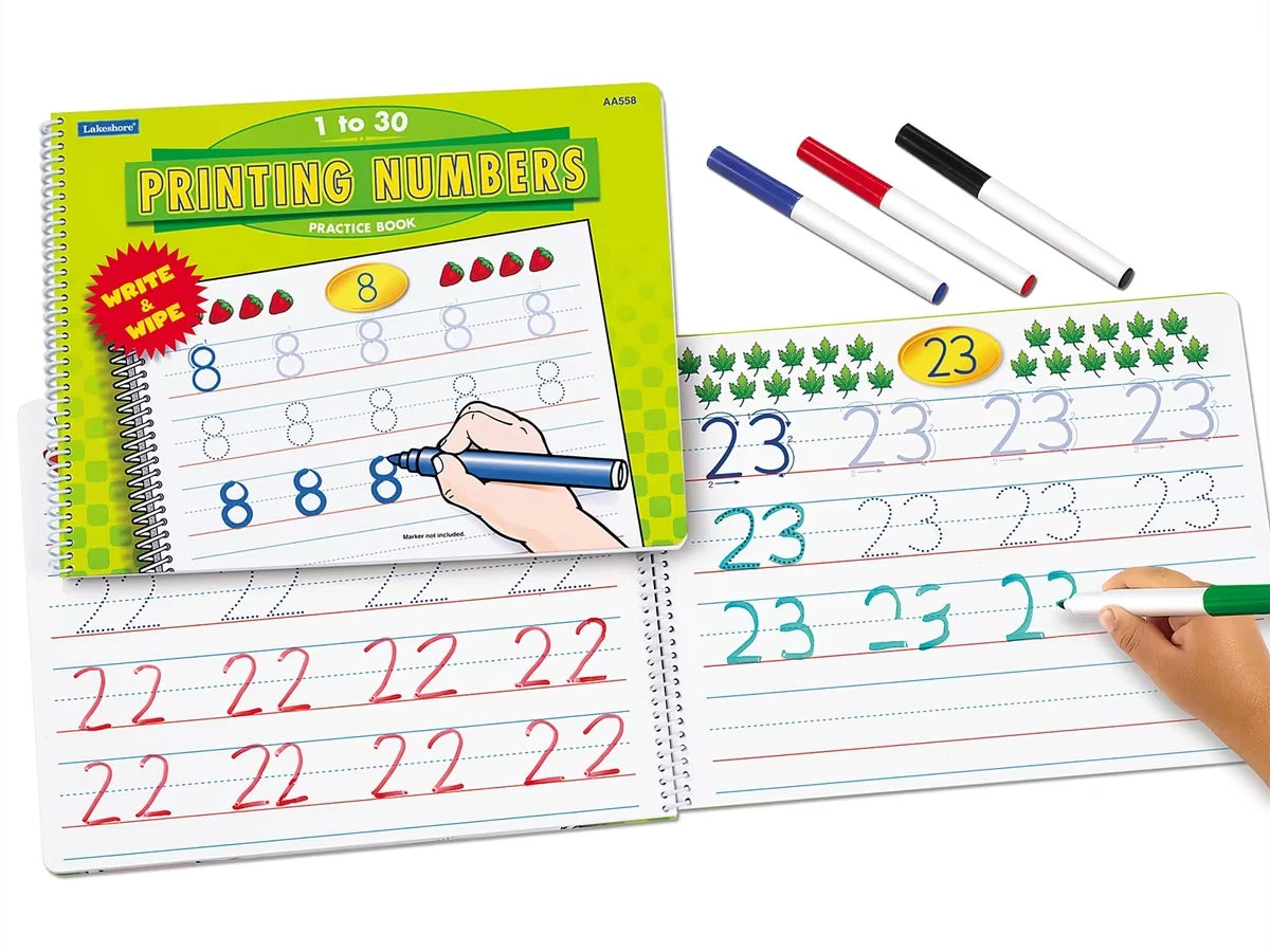 Printing Numbers Practice Book - US 4362