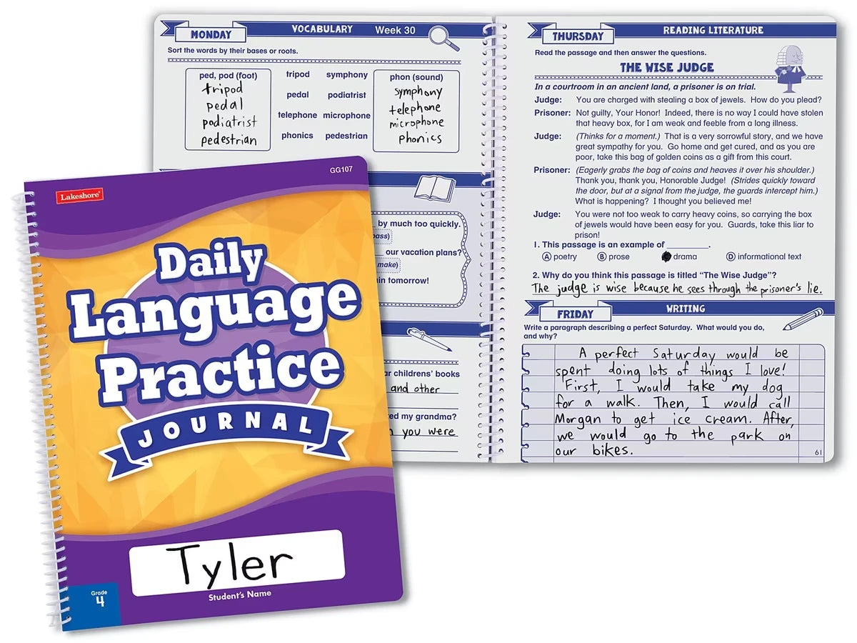 Daily Language Practice Journal - Gr. 4 - US 8863