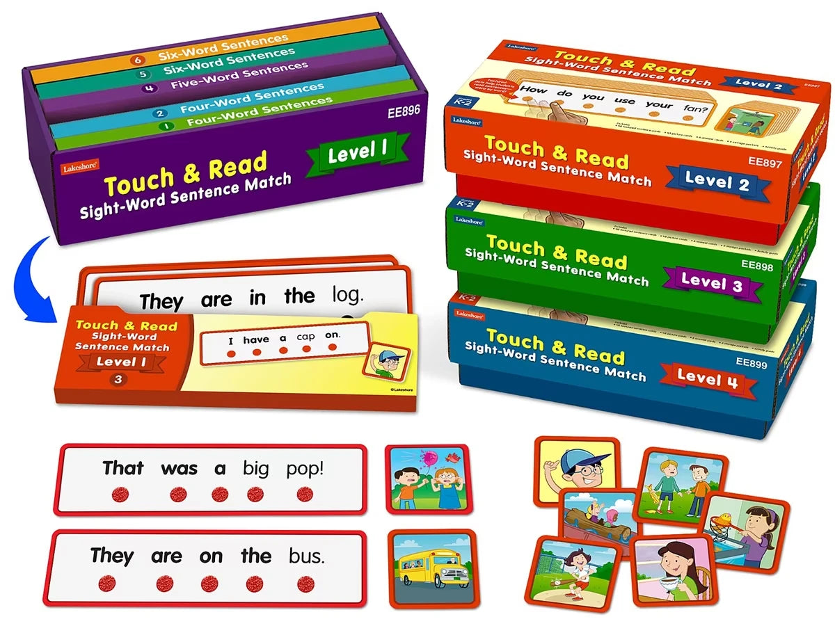 Touch & Read Sight-Word Sentence Match - Complete Set - US 3291