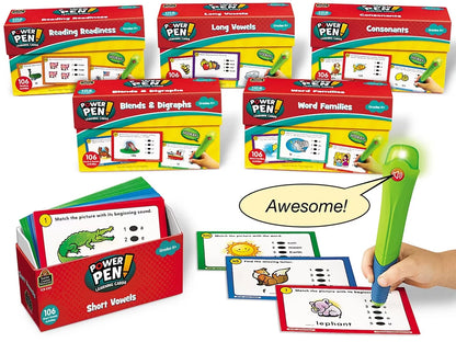 Power Pen!®  Reading Skills Quiz Cards - Complete Set - US 3802