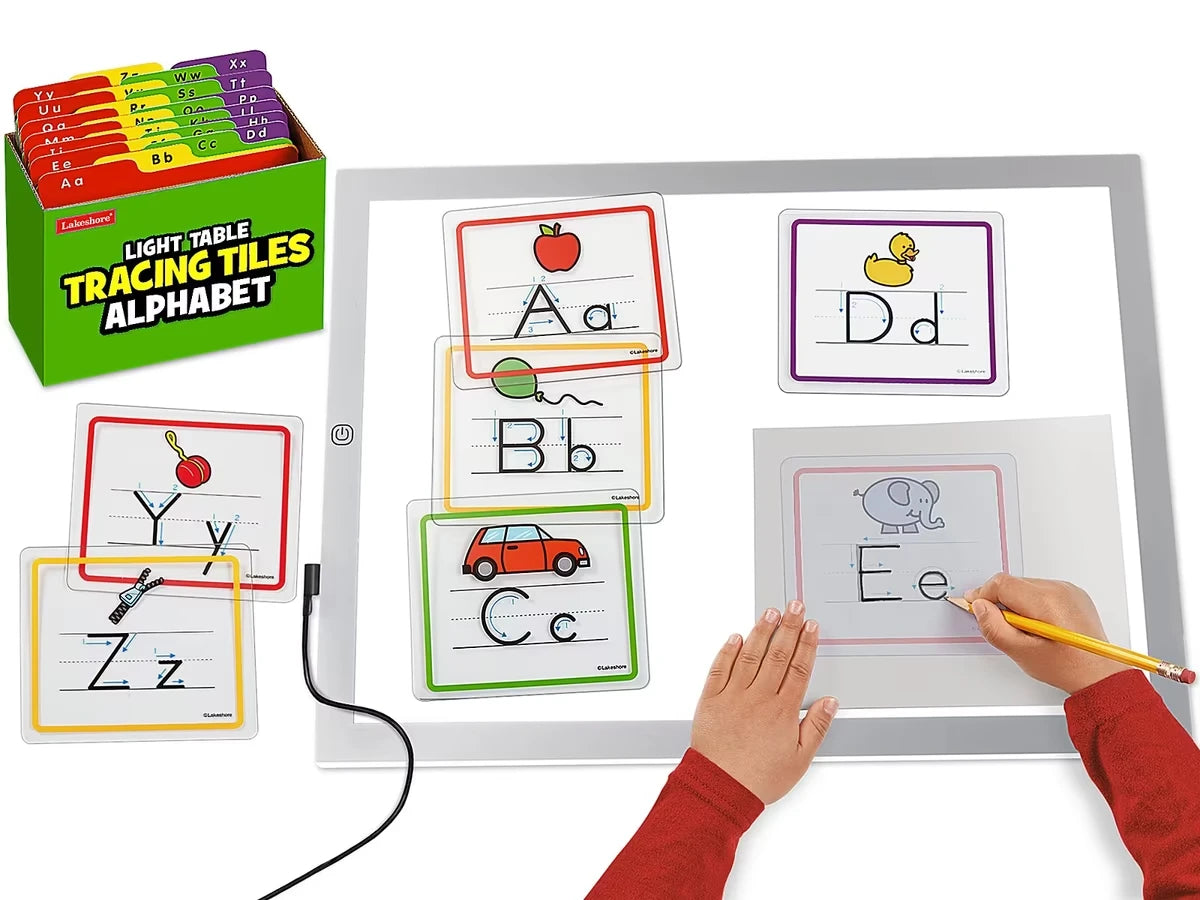 Light Table Alphabet Tracing Tiles - US 7319