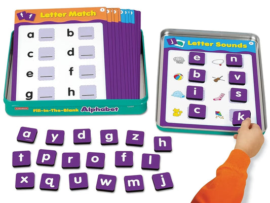 Alphabet Magnetic Activity Tin - US 4029