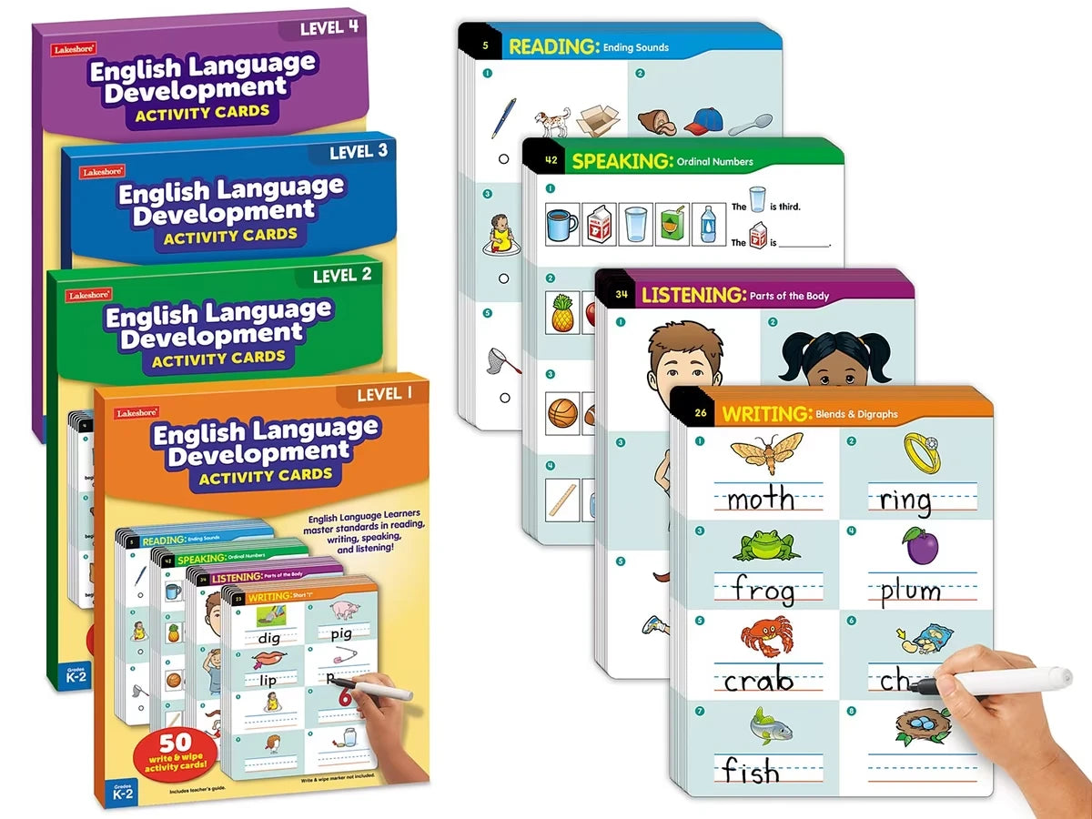 English Language Development Activity Cards - Complete Set - US 9300