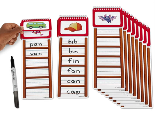 Write & Wipe Word Ladders - CVC Words - US 2657