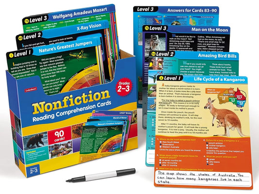 Nonfiction Reading Comprehension Practice Cards - Gr. 2-3 - US 3843