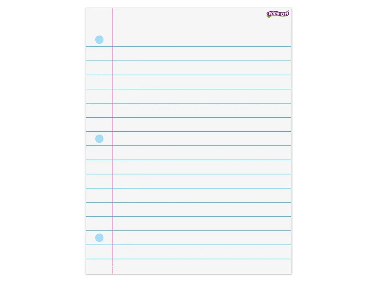 Giant Write & Wipe Notebook Pages - US 1978