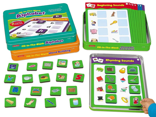 Fill-In-The-Blank Magnetic Activity Tins - Complete Set - US 9253