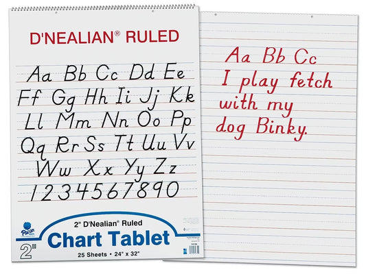 2" D`Nealian Ruled Chart Tablet - US 5491