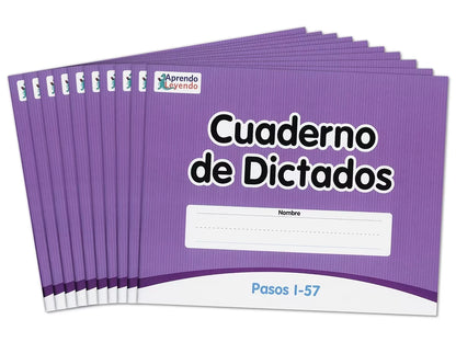 Levels 1-57 Spanish Dictation Books – Set of 10 - US 3533