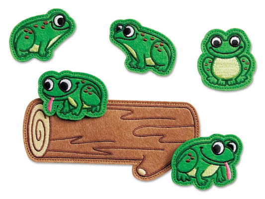 Five Green & Speckled Frogs Storytelling Puppets - US 2344