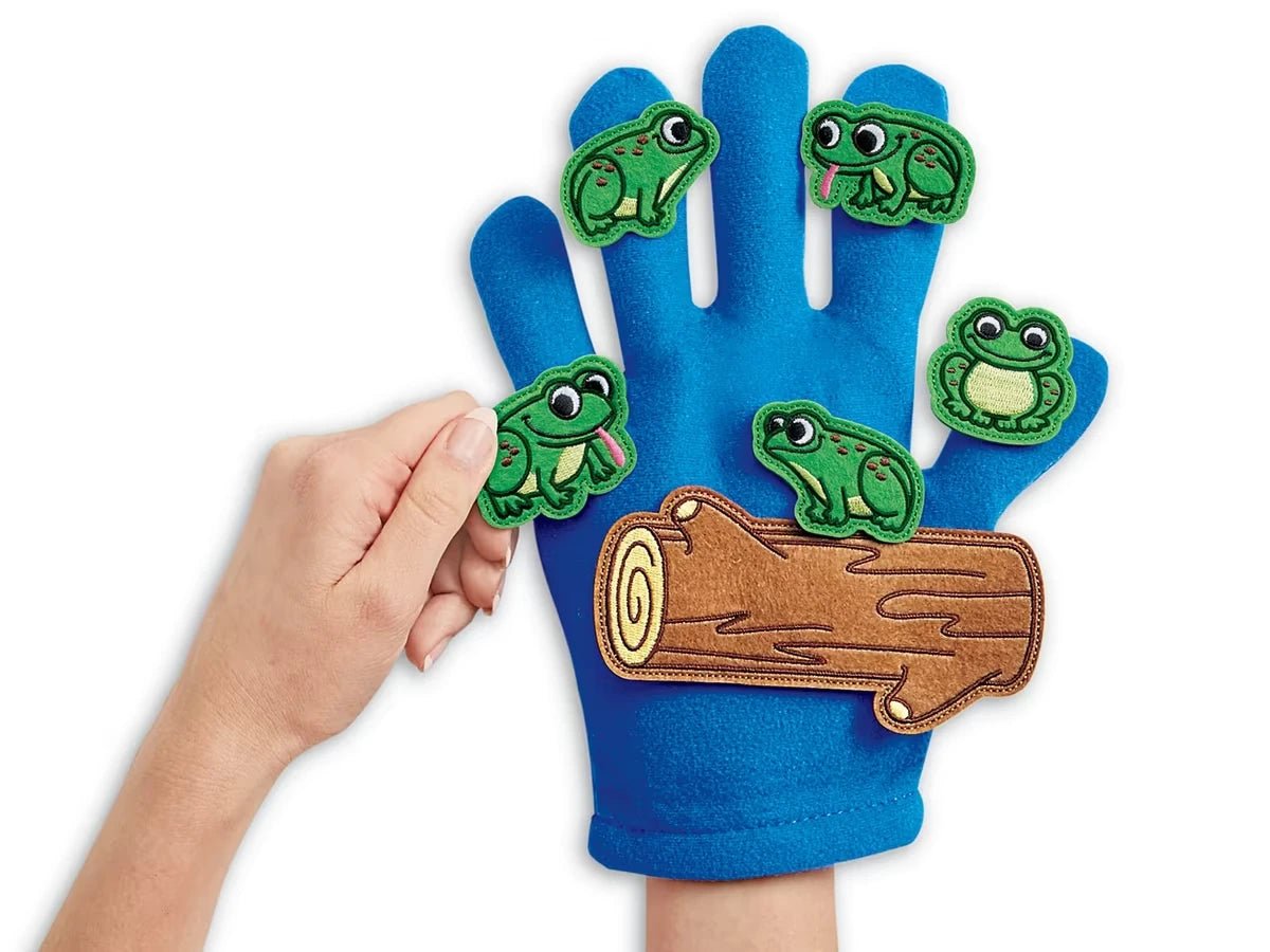 Five Green & Speckled Frogs Storytelling Puppets - US 2344