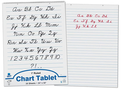 1" Ruled Chart Tablets - US 6004