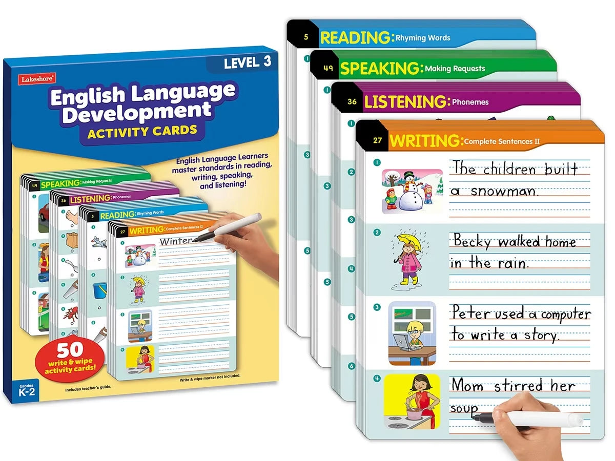 English Language Development Activity Cards - Level 3 - US 8172