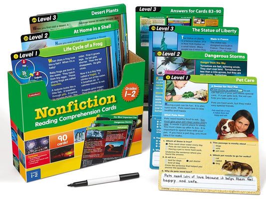 Nonfiction Reading Comprehension Practice Cards - Gr. 1-2 - US 2357