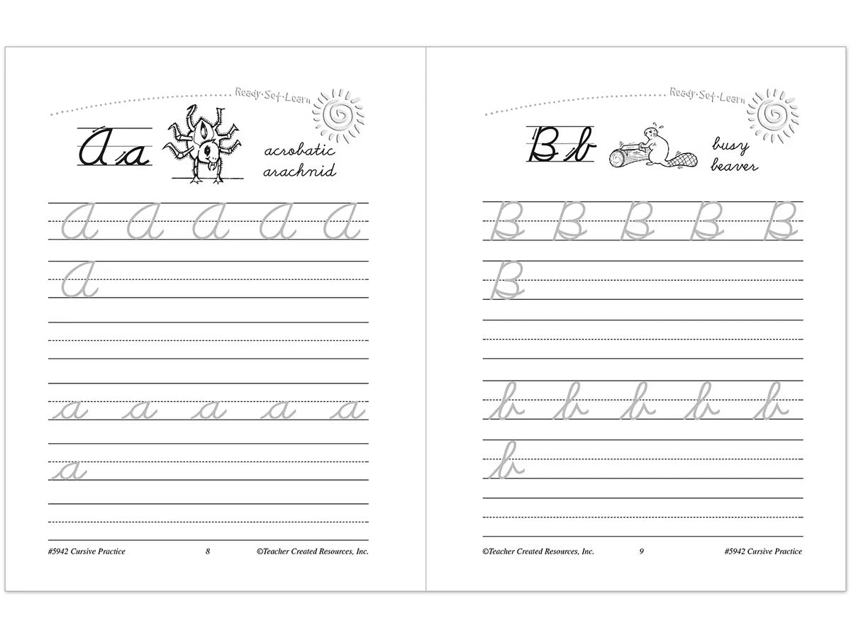 Cursive Writing Practice Workbook - US 7974