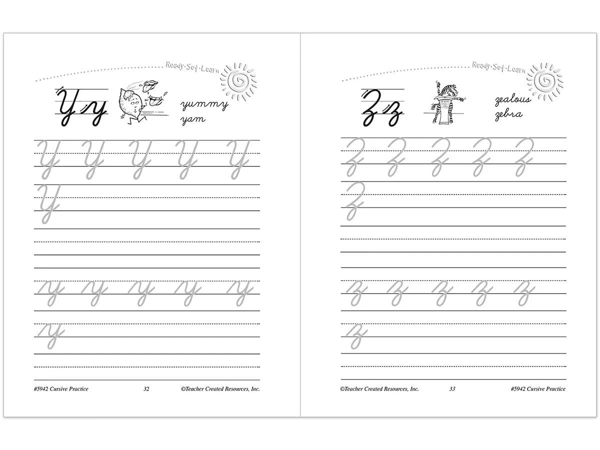 Cursive Writing Practice Workbook - US 7974