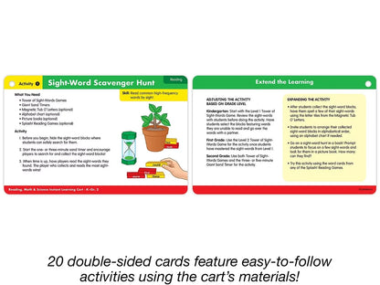 Reading, Math & Science Instant Learning Cart - K-Gr.2 - US 3453