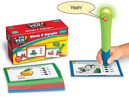 Blends & Digraphs Power Pen!® Quiz Cards - US 4225