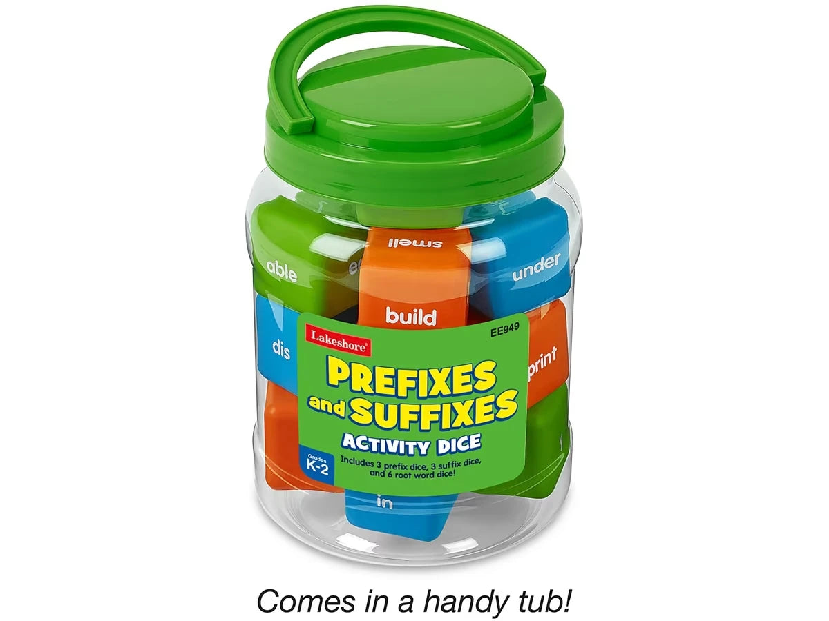 Prefixes & Suffixes Giant Activity Dice - US 6436