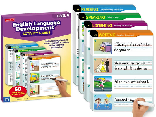 English Language Development Activity Cards - Level 4 - US 2468