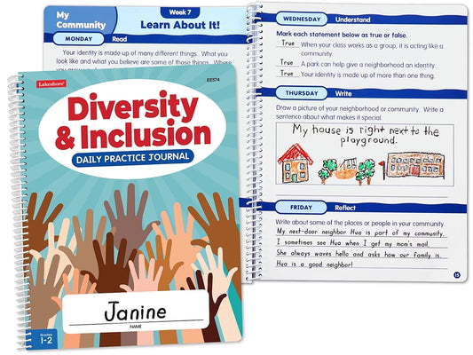 Diversity & Inclusion Daily Practice Journal - Gr. 1-2 at Lakeshore Learning - US 2584
