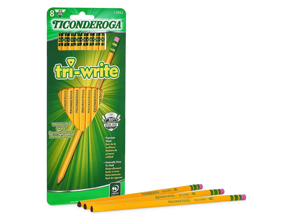 Ticonderoga® Tri-Write™ Pencils - Set of 8 - US 4789